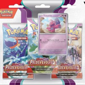 Paldea evolved 3-pack blister tinkatink