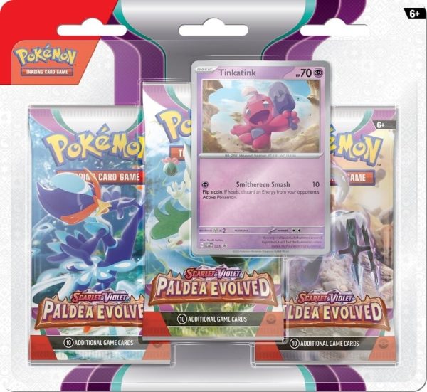 Paldea evolved 3-pack blister tinkatink