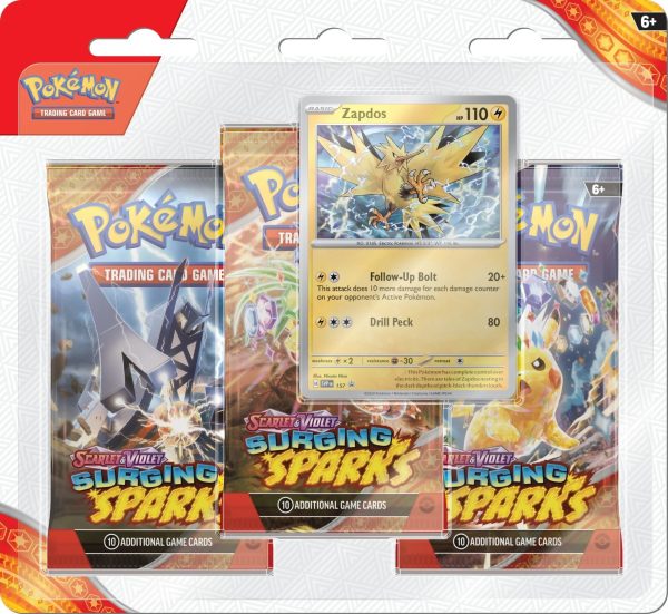 Surging Sparks 3-pack Blister Zapdos