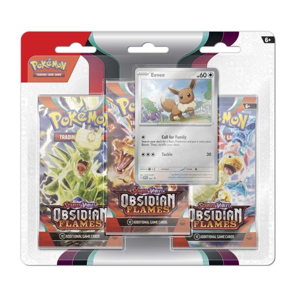 Obsidian Flames 3-pack Blister (Eevee)